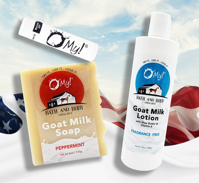 O My! Milky Moisture Skincare Bundle Red, White & Blue