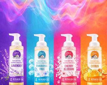 O My! Goat Milk Foaming Hand Wash | Rich, Creamy Foam | Made with Raw Goat Milk | Free of Parabens & More | Handcrafted in USA