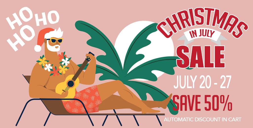 Christmas in July 50% off sale