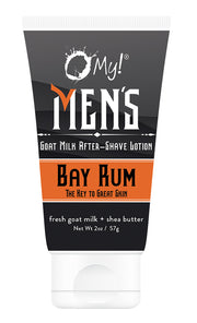 O My! Men's Goat Milk After-Shave Lotion - Travel Size - Bay Rum