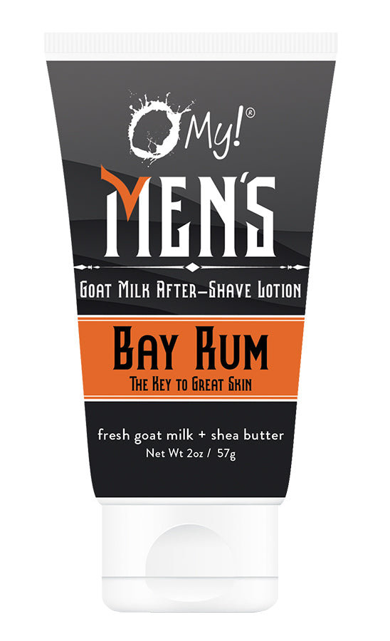 O My! Men's Goat Milk After-Shave Lotion - Travel Size - Bay Rum