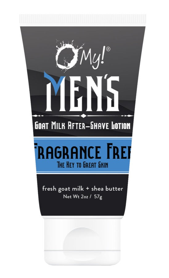 O My! Men's Goat Milk After-Shave Lotion - Travel Size - Fragrance Free