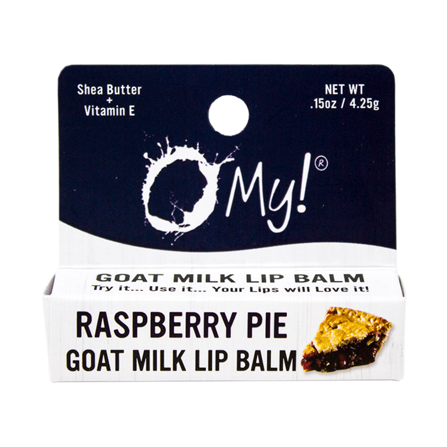 O My! Goat Milk Lip Balm - Single Pack | Shea Butter and Vitamin E | Free of Parabens & More | Handcrafted in USA