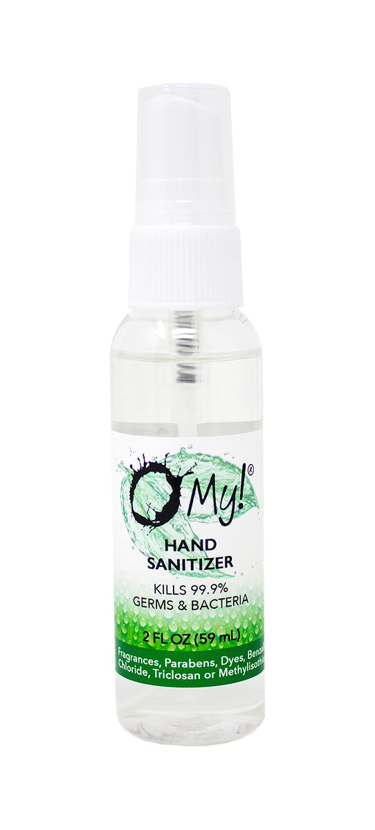 O My! Hand Sanitizer | Free from, Parabens, Dyes, Benzalkonium Chloride, Triclosan and Methylisothiazolinone | Made in USA