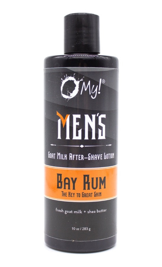 O My! Goat Milk After Shave Lotion 10oz | Made with Raw Goat Milk | Shea Butter and Vit E | Free of Parabens & More | Handcrafted in USA