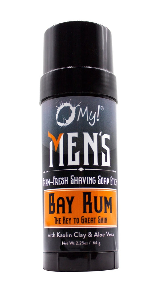 O My! Men's Goat Milk Shaving Soap Stick - Bay Rum