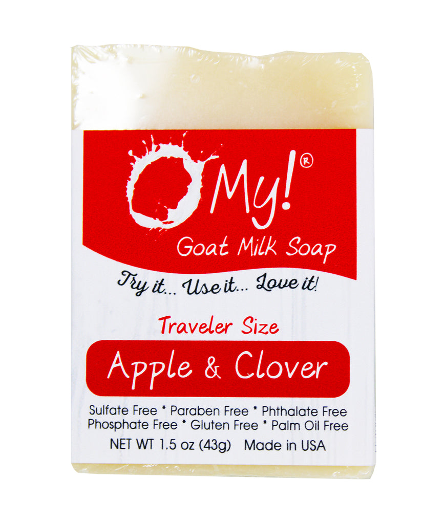 O My! Goat Milk Traveler Soap Bar Apple & Clover