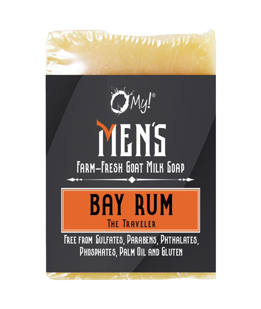 O My! Goat Milk Traveler Soap Bar Men's Bay Rum