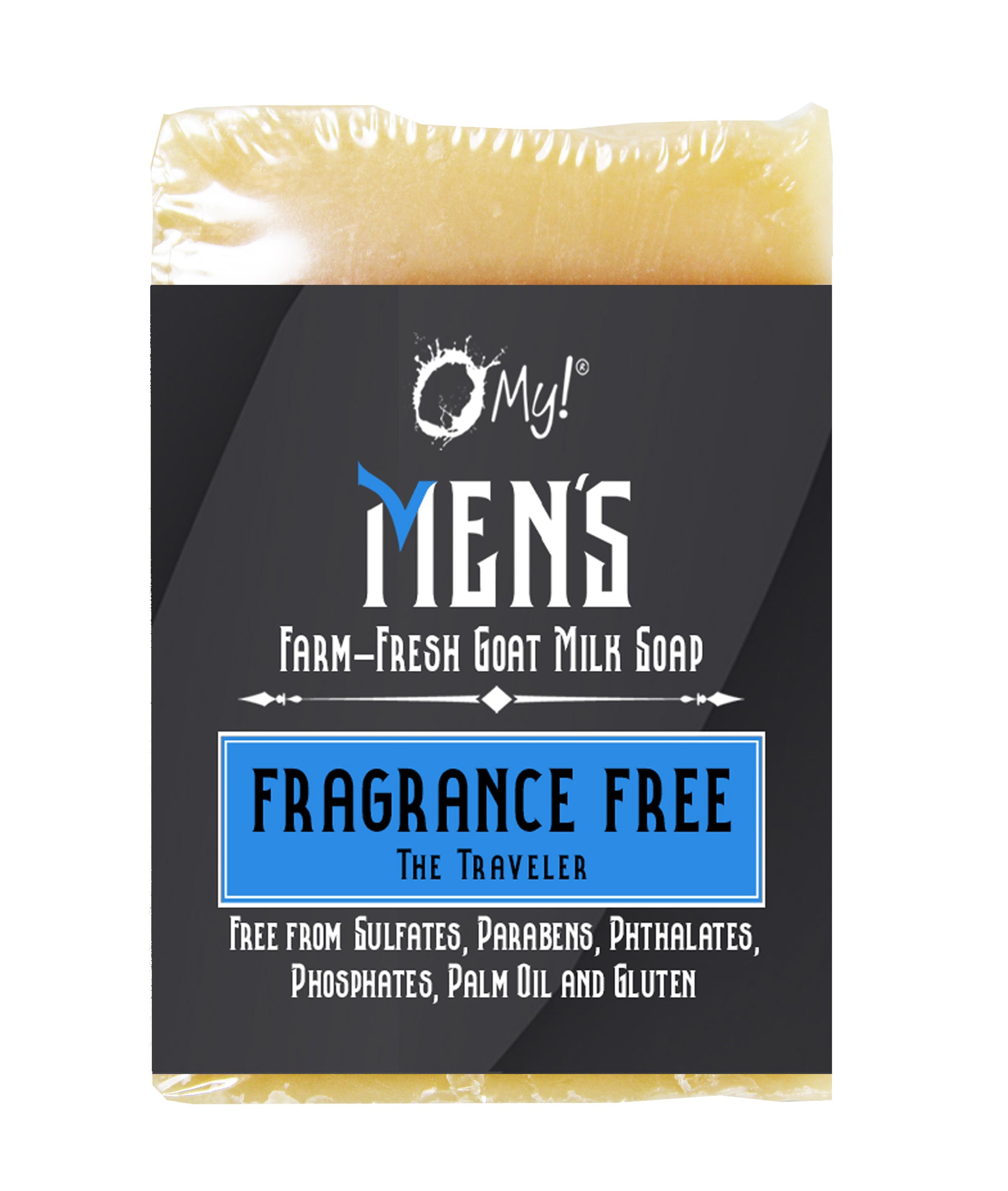 O My! Goat Milk Traveler Soap Bar Men's Fragrance Free