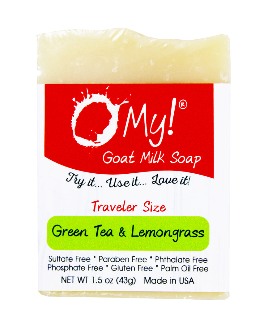  O My! Goat Milk Traveler Soap Bar Green Tea & Lemongrass