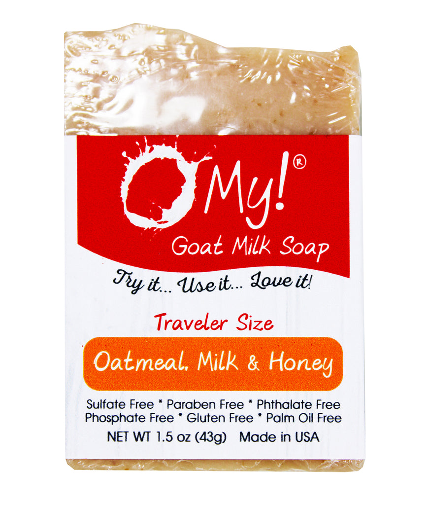 O My! Goat Milk Traveler Soap Bar Oatmeal Milk & Honey