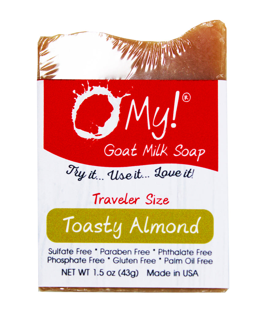 O My! Goat Milk Traveler Soap Bar Toasty Almond