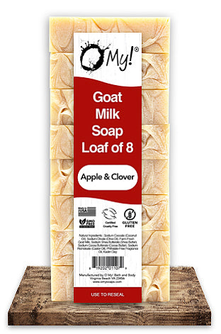 O My! Bulk Up Soap Loaf of 8 Bars Apple & Clover