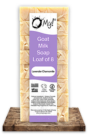 O My! Bulk Up Soap Loaf of 8 Bars Lavender Chamomile