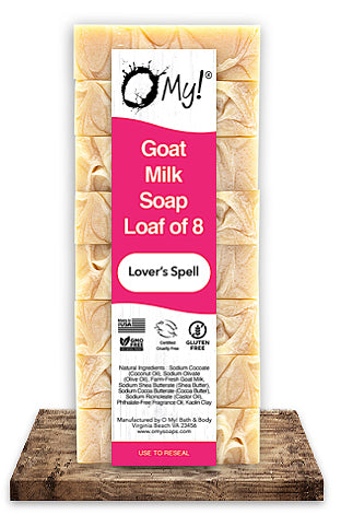 O My! Bulk Up Soap Loaf of 8 Bars Lover's Spell